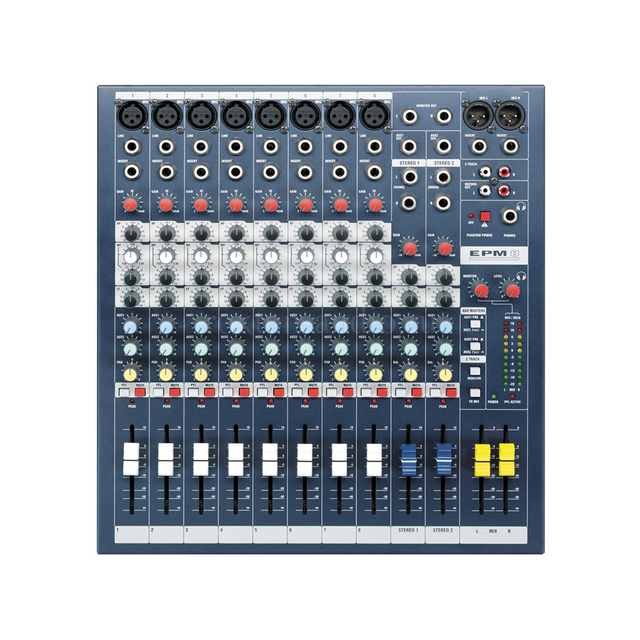 EPM8 Professional Stage Effect Performance Mixer 8 Channel 12 Channel 16 Channel Mixer Console