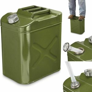 Réservoir de stockage d'<span class=keywords><strong>essence</strong></span> Diesel en métal de 5 gallons, 20ltr, Style américain, avec bouchon à vis et bec Flexible - Product Image 5