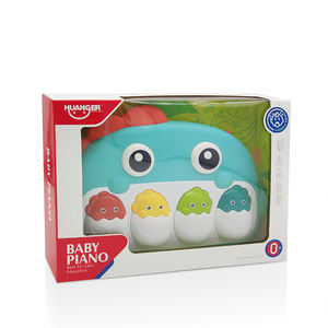 Huanger Juguetes para Bebés 0M+ Piano Musical de Dinosaurio, Tapete de Juego de Fitness para Bebés, Piano de Pedales con Luz y Música - Product Image 3