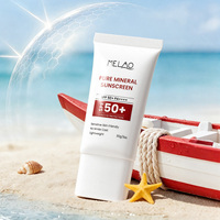 Crème solaire minérale 100% pure, protection UV à large spectre, légère, non grasse, imperméable, soin quotidien en extérieur, 30g