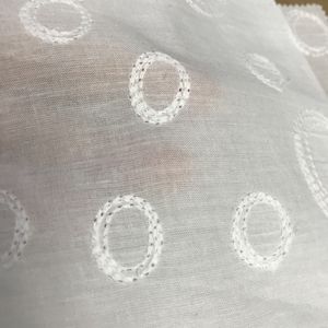 Tela bordada de algodón, tejido blanco, x1003 - Product Image 3