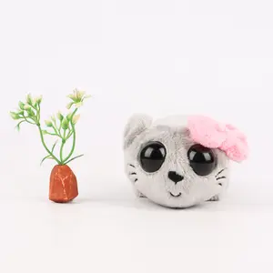 15CM Sad Hamster Meme Bow Soft Plush Gift For Girls Home Decorations Stuffed Plush Toys