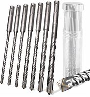 Peaktop Carbide - Ensemble de forets et de burins SDS-Plus à pointe croisée pour marteau perforateur rotatif