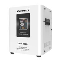 Stabilisateur de tension monophasé automatique de précision série Pitbull SAC, AC 220V AVR, affichage LED, 0,5-2kVA, 50/60Hz, aluminium, pour la maison