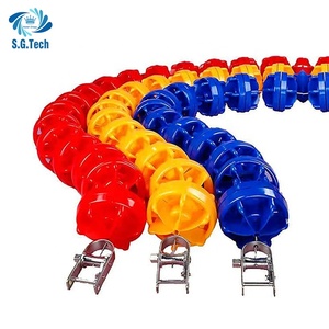 อุปกรณ์ว่ายน้ำแบบพกพา Water Crown สำหรับการแข่งขัน  แบบคลื่น  ขนาด 25 ม. 50 ม.  พร้อมสายเคเบิลสำหรับทำเส้น<span class=keywords><strong>เลน</strong></span> - Product Image 2