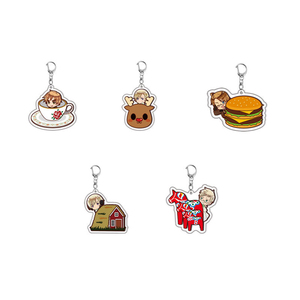Spot NASNAK UV Printed Cartoon Acrylic <b>Anime</b> Character Peripheral Pendant Key Chain Bag Pendant Campus Creative Small - Product Image 3