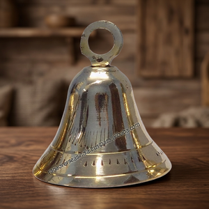 Handmade Vintage <b>Brass</b> Carved Engraved Nautical Music Hanging <b>Bell</b> Christmas Wedding Birthday Home Decor Indoor/Outdoor - Product Image 2