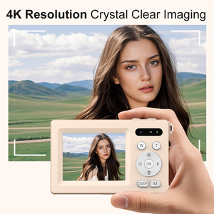 Caméra numérique double haute définition pour selfies, capture 48MP, autofocus intelligent, zoom 16x, lumière LED intégrée, caméra CCD. - Product Image 4