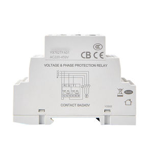 รีเลย์ป้องกันไฟฟ้าสามเฟสสามสาย L/N:127V-265V 50/60Hz DPDT:8A/AC250V - Product Image 3