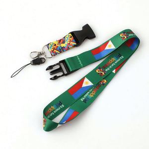 Custom Printed Mobile Phone Keychain Wrist Neck Lanyard Promotional Lanyards - Product Image 5
