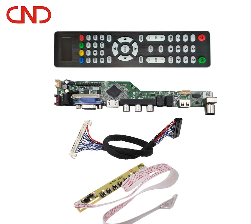 Günstige TV Motherboard Universal Kit LED TV Hauptplatine 1920x1080 FHD LVDs VGA