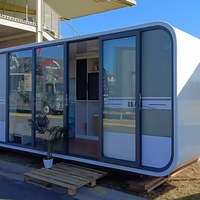Cabine préfabriquée de pomme portative mobile de bureau de conteneur modulaire de 20 pieds adaptée aux familles d'accueil, aux résidences d'hôtel, etc.