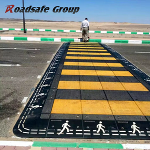 टिकाऊ रबर गति बंप यातायात सड़क सुरक्षा पैदल यात्री रैंप ड्राइववे तेजी से गति के लिए हम्प पर रोक रहे हैं - Product Image 1