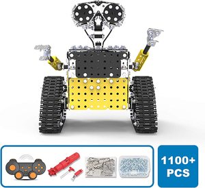 Flytec التحكم عن بعد بناء كتلة لعبة روبوت المنقولة تجميع نموذج سيارة الفولاذ المقاوم للصدأ الذكية لعبة روبوت للأطفال الكبار - Product Image 5