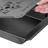 Accessoires de table de camping IGT d'extérieur – Bac à eau et plateau à thé encastrés en alliage d'aluminium léger