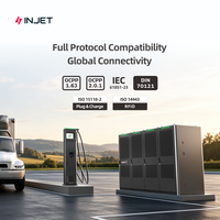 Solution de charge fractionnée INJET 480-1920kW DC OCPP2.0.1 pour flotte avec mises à jour logicielles à distance, haute capacité de charge, refroidissement air/liquide