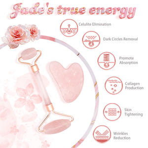 <span class=keywords><strong>Rodillo</strong></span> Facial <span class=keywords><strong>de</strong></span> <span class=keywords><strong>Cuarzo</strong></span> Rosa 100% Natural, Herramienta <span class=keywords><strong>de</strong></span> Masaje Gua Sha <span class=keywords><strong>de</strong></span> Jade Rosa - Product Image 4