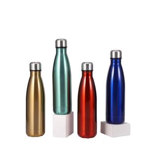 Bouteilles d'eau sportives en acier inoxydable à double paroi avec logo personnalisé du fabricant AI-MICH - Product Image 1