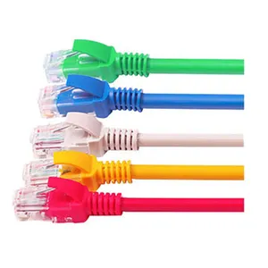 Computer Use Rj45 Connector Pvc Jacket Copper Wire Cat 5e 6 Cat5e Cat6 Utp Ftp Indoor Network Cable Patch Cord