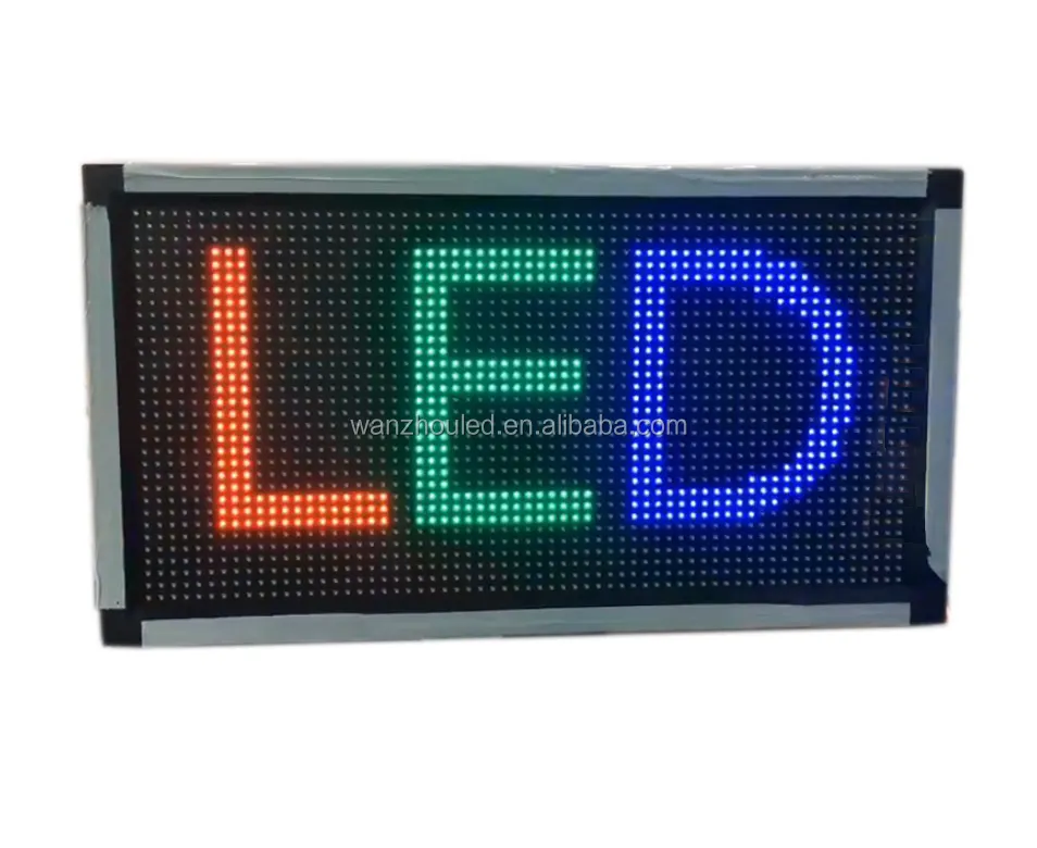 CE Zertifizierung 4G/WIFI/Fernbedienung Volle Farbe P10 Nachricht Bewegen LED Zeichen