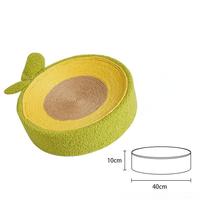 Lit-griffoir pour chat, résistant à l'usure et anti-déchirures, bac à griffer rond pour chat, lit pour chat intégré, grand jouet à griffer pour chat