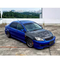 Paragolpes Delantero Ventilado de Fibra de Carbono Negro Personalizado para Mitsubishi Lancer CS3 2004-2008, Kit de Carrocería con Paragolpes de Carbono