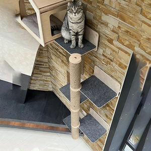 Modern <span class=keywords><strong>Cat</strong></span> Wall Mounted Play Furniture Scratcher <span class=keywords><strong>Cat</strong></span> Climbing Frame Shelf <span class=keywords><strong>Tree</strong></span> Tower - Product Image 3