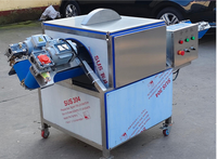 Fruit- en groentesnijmachine met motor & tandwiel voor fruitverwerkingsbedrijven (voor aardbeien, paprika's, citroenen, pompoenen, kool etc.)