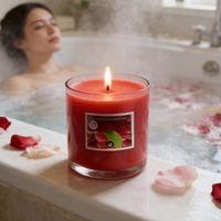 Naturix 10 oz Luxus-Kerzenbehälter aus Zinn mit individuellem Etikett, dekorative leere Halter für die Kerzenherstellung, matte Oberfläche, Beton, Zement, Weihnachten