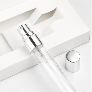 Wholesale LingKa LK01 Clear 5ml Mini Refillable Glass Perfume <b>Spray</b> Bottle with <b>Pump</b> Sprayer Easy Open End Screen Printed - Product Image 5
