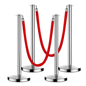 Có thể tháo rời đôi thắt lưng tạm thời hàng rào hoạt động kiểm soát đám đông cho người đi bộ hàng đợi vỉa hè rào cản stanchion bài - Product Image 6