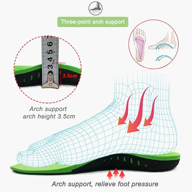 整形外科靴靴底靴用インソールアーチフットX/Oタイプレッグコレクターフラットフットアーチサポートスポーツシューズインサート