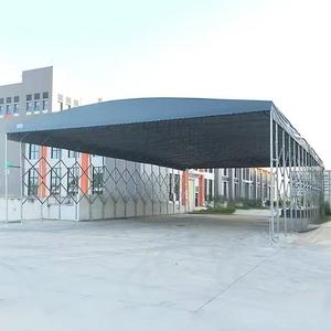 Push-Pull Telescopic Retractable <b>Canopy</b> PVC Coated <b>Waterproof</b> Galvanized Steel Frame Outdoor Parking Shed - Product Image 5