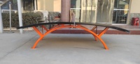Table de baby-foot d'extérieur SMC Standard Durable Orange, équipement d'entraînement de haute qualité, autoportante 3000x1500x760mm