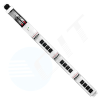 PDU ordinaire 80A 12 voies C39 C19 prises de courant PDU de base Unité de distribution d'alimentation avec disjoncteur d'air 20a