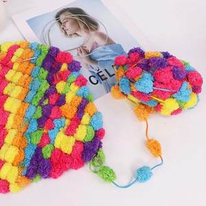 Dimuni Anti-Statique Double Fil à Tricoter Doux Boule de Mélange de Polyester Encombrant pour Tricotage à la Main et Couture Motif Teint pour Pull - Product Image 3