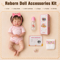 BAkwbwBY Poupée Reborn 18 Pouces Corps Souple Nouveau-Né Bébé Réaliste pour Filles Cadeau Chambre Bébé Jouet Vente en Gros