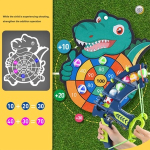 Cible de tir à l'arc avec balles collantes dinosaure et éléphant, jeu éducatif pour enfants, lance-pierre, ensemble de jouets de jeu d'extérieur pour enfants - Product Image 4