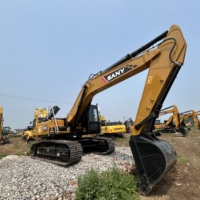 Excavatrice sur chenilles SANY SY215C d'occasion, 21 tonnes, avec ligne hydraulique auxiliaire, également disponible : SANY SY195C, SY235C, à vendre