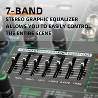 Consola de Mezcla de Audio Profesional con Entrada MP3 para Computadora y 99 Efectos de Reverb Integrados, Mezclador de Audio de 16 Canales
