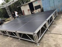 Scène mobile extérieure pour événements, podium facile à installer, plateforme de scène pour concerts et mariages