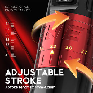 XNET Bestia 2400毫安时<span class=keywords><strong>2</strong></span>.4 4.<span class=keywords><strong>2</strong></span>毫米可调行程专业无线纹身笔枪机艺术家人体艺术 - Product Image 2