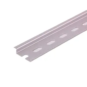 TH35mm standard electric Aluminum Slotted Din Mounting Rail