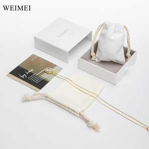 Boîte de présentation de bijoux WEIMEI avec pochette, pochette pour bracelets, petits sacs en papier, pochette pour bijoux, emballage cadeau pour bijoux - Product Image 3