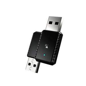 Adaptateur sans fil USB Type C double port CarPlay et Android Auto, reconnexion automatique, matériau ABS portable, pour 98% des voitures câblées d'usine - Product Image 1