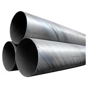 SSAW tubo d'acciaio saldato a spirale 6m a 12m di lunghezza struttura rotonda tubatura oleodotto laminati a caldo tecnica ERW saldati al carbonio