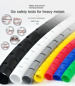 สายป้องกันสายแบบเกลียวหุ้มสายสำหรับจัดระเบียบสายไฟฟ้าคอมพิวเตอร์จัดการสายเคเบิลปลอกหุ้มสายเคเบิลแบบเกลียว - Product Image 6