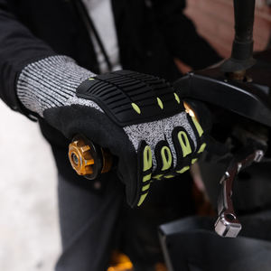 Guantes de Mano Personalizados Nivel 5 Anti-Impacto TPR con Recubrimiento de Nitrilo Arenoso, Guantes Industriales de Mecánico Pesado Resistentes al Corte - Product Image 4