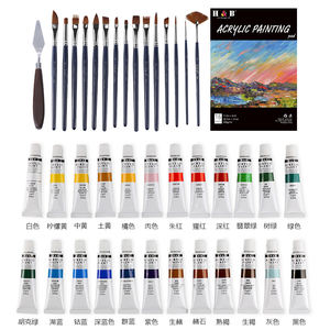 Pinceles <span class=keywords><strong>de</strong></span> pintura acrílica con tablero, pincel, paleta para artistas y niños, 38 Uds. - Product Image 2