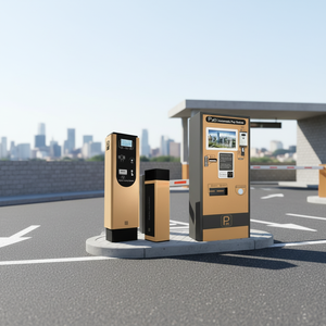 Máquina expendedora de tickets de estacionamiento de acero inoxidable y sistema de gestión automático con dispensador de 2500 tickets y comunicación LAN - Product Image 5